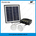 4W Solar Raumlicht mit 2 PCS LED-Lampen